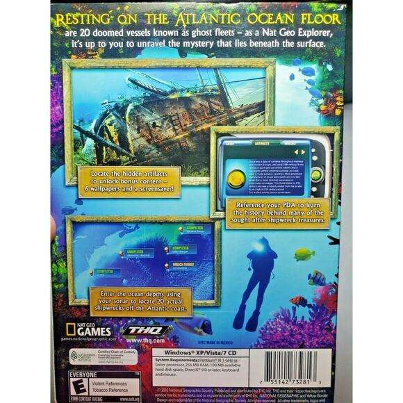 Nat Geo Adventure Ghost Fleet Titanic Herods Cleopatra PC Computer Game History - Picture 2 of 5